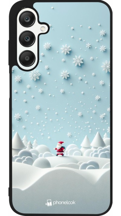 Samsung Galaxy A25 Case Hülle - Silikon schwarz Weihnachten 2023 Kleiner Vater Schneeflocke