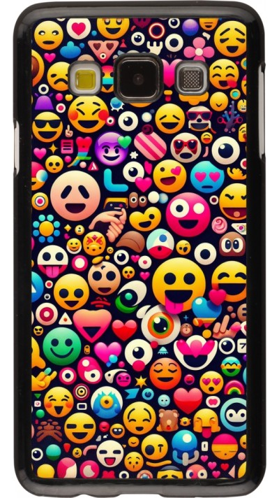 Samsung Galaxy A3 (2015) Case Hülle - Emoji Mix Farbe