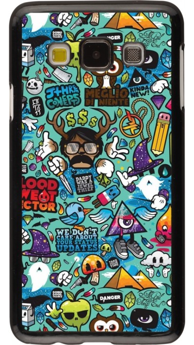 Samsung Galaxy A3 (2015) Case Hülle - Mixed Cartoons Turquoise