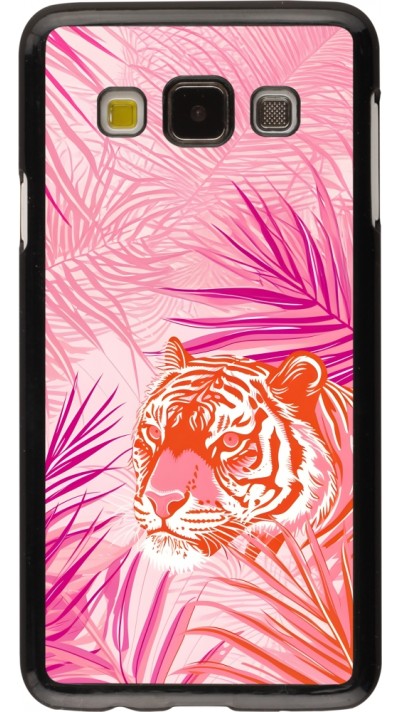 Samsung Galaxy A3 (2015) Case Hülle - Tiger Palmen rosa