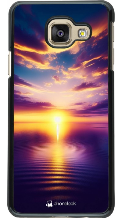 Samsung Galaxy A3 (2016) Case Hülle - Sonnenuntergang gelb violett