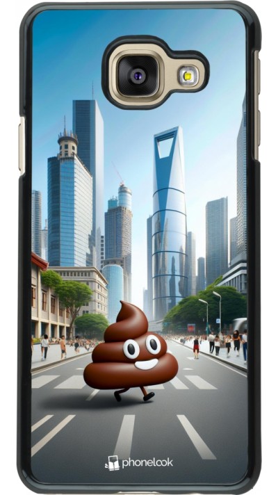 Samsung Galaxy A3 (2016) Case Hülle - Kackhaufen Emoji Spaziergang