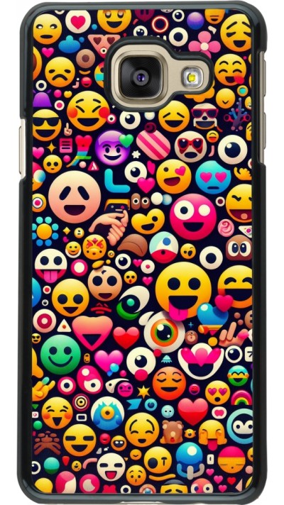 Samsung Galaxy A3 (2016) Case Hülle - Emoji Mix Farbe