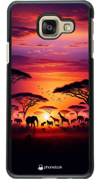 Samsung Galaxy A3 (2016) Case Hülle - Safari Sonnenuntergang Wildtiere