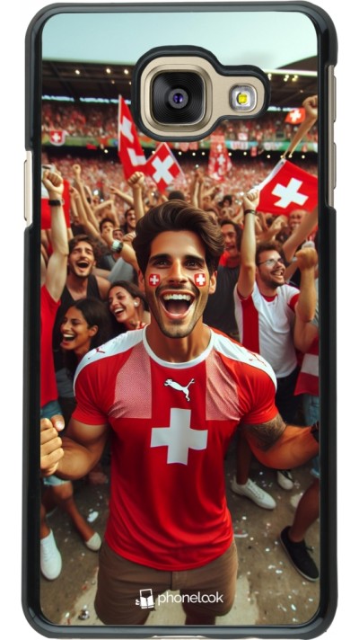 Samsung Galaxy A3 (2016) Case Hülle - Schweizer Fan Euro 2024