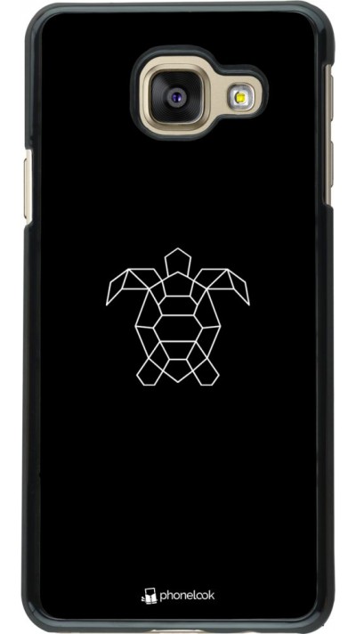 Coque Samsung Galaxy A3 (2016) - Turtles lines on black