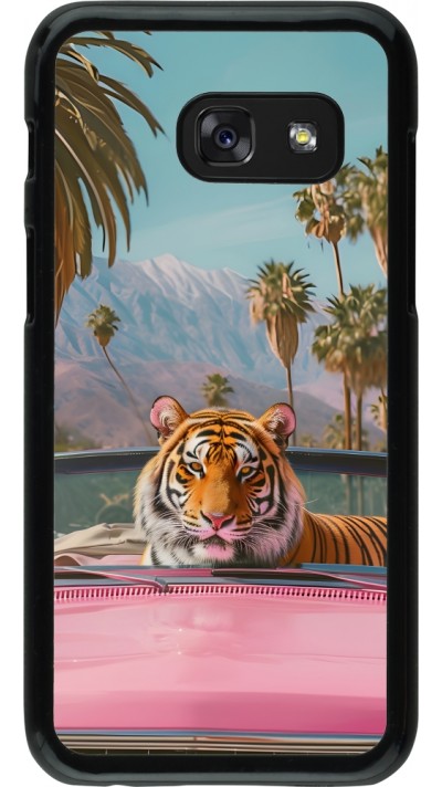 Coque Samsung Galaxy A3 (2017) - Tigre voiture rose