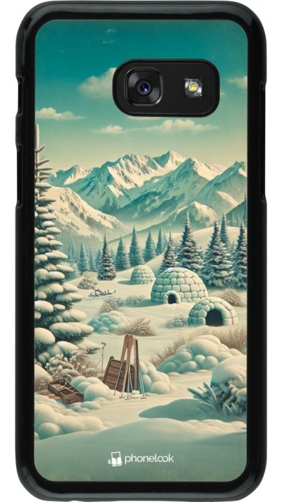 Coque Samsung Galaxy A3 (2017) - Vintage Snowy Mountain Igloo