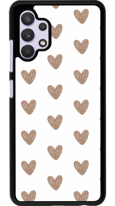 Coque Samsung Galaxy A32 - Autumn 2024 brown hearts