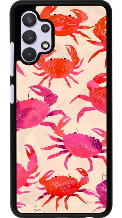 Samsung Galaxy A32 Case Hülle - Crabs Paint