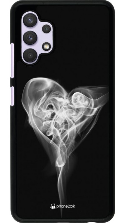 Coque Samsung Galaxy A32 - Valentine 2022 Black Smoke