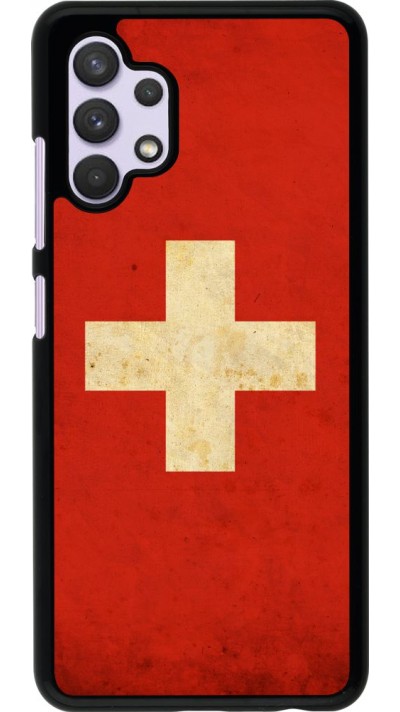 Coque Samsung Galaxy A32 - Vintage Flag SWISS