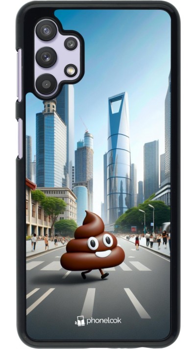 Samsung Galaxy A32 5G Case Hülle - Kackhaufen Emoji Spaziergang