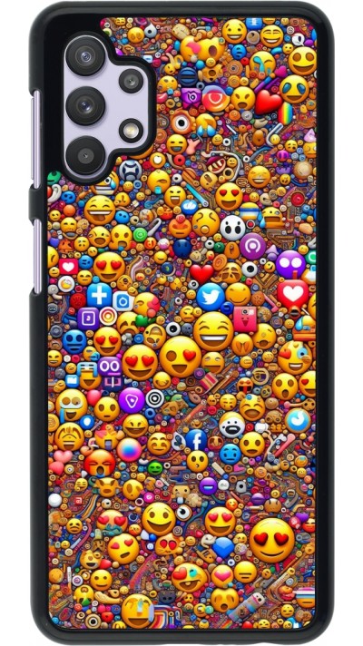 Samsung Galaxy A32 5G Case Hülle - Emoji gemischt