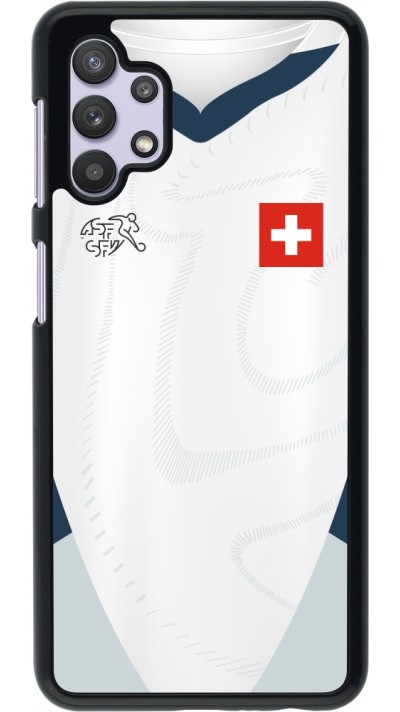 Samsung Galaxy A32 5G Case Hülle - Schweiz Away personalisierbares Fussballtrikot