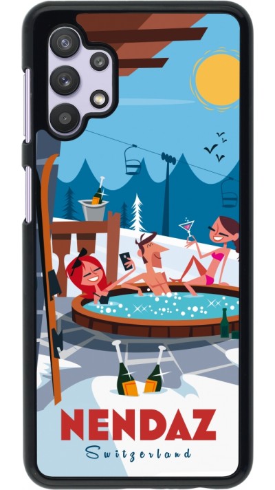 Samsung Galaxy A32 5G Case Hülle - Nendaz Mountain Jacuzzi