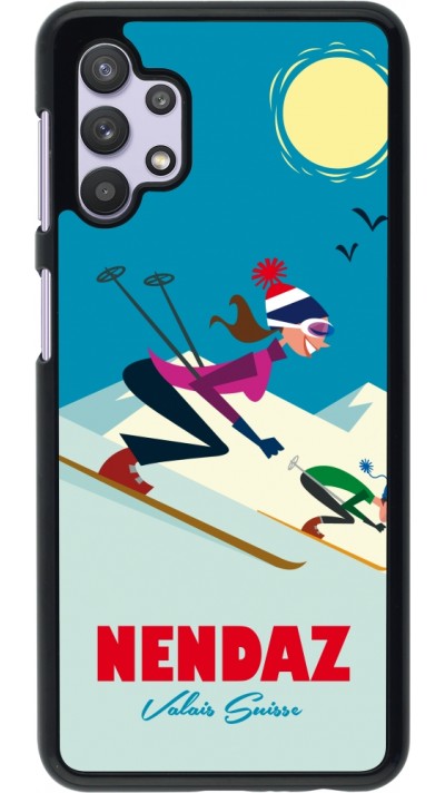 Samsung Galaxy A32 5G Case Hülle - Nendaz Ski Downhill