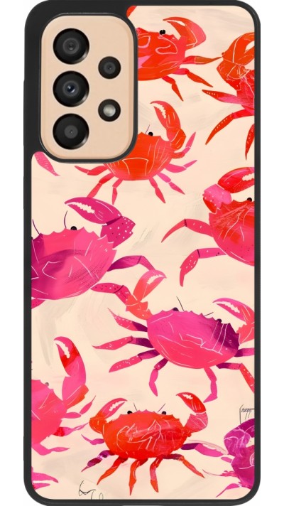 Samsung Galaxy A33 5G Case Hülle - Silikon schwarz Crabs Paint