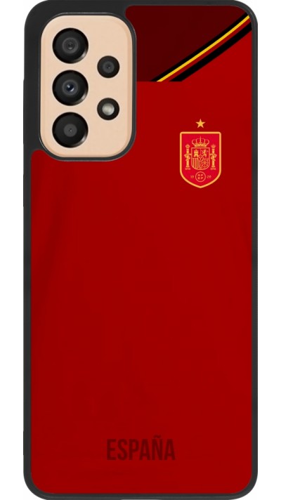 Samsung Galaxy A33 5G Case Hülle - Silikon schwarz Spanien 2022 personalisierbares Fußballtrikot