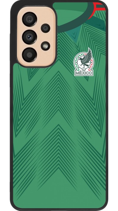 Samsung Galaxy A33 5G Case Hülle - Silikon schwarz Mexiko 2022 personalisierbares Fussballtrikot