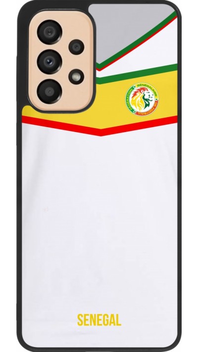 Samsung Galaxy A33 5G Case Hülle - Silikon schwarz Senegal 2022 personalisierbares Fußballtrikot