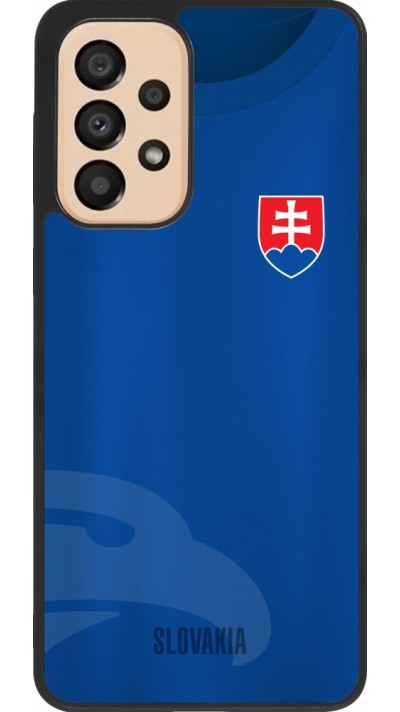 Samsung Galaxy A33 5G Case Hülle - Silikon schwarz Fussballtrikot Slowakei