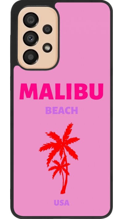 Samsung Galaxy A33 5G Case Hülle - Silikon schwarz Pop Summer Destination Malibu