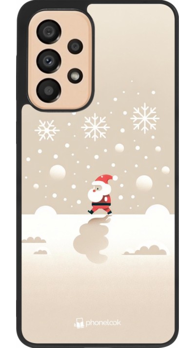 Samsung Galaxy A33 5G Case Hülle - Silikon schwarz Weihnachten 2023 Minimalistischer Weihnachtsmann