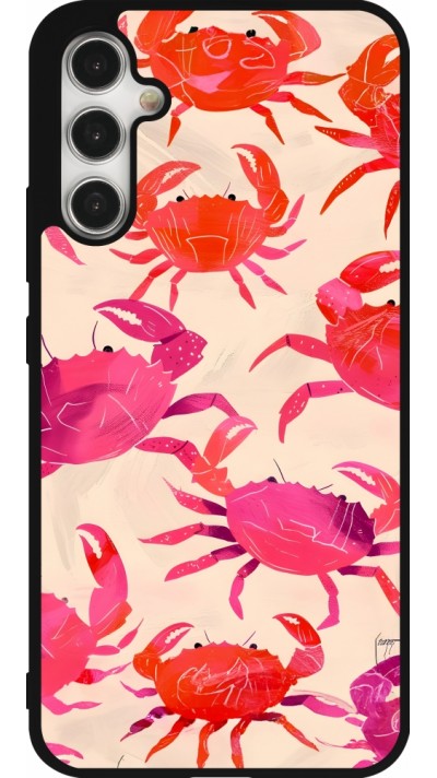 Samsung Galaxy A34 5G Case Hülle - Silikon schwarz Crabs Paint