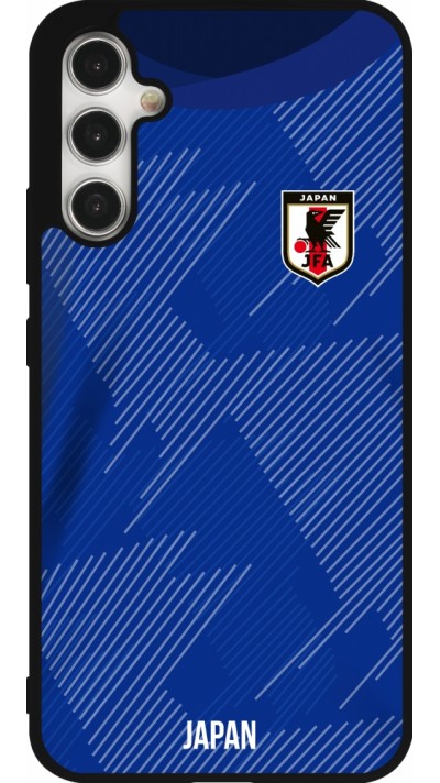 Samsung Galaxy A34 5G Case Hülle - Silikon schwarz Japan 2022 personalisierbares Fussballtrikot