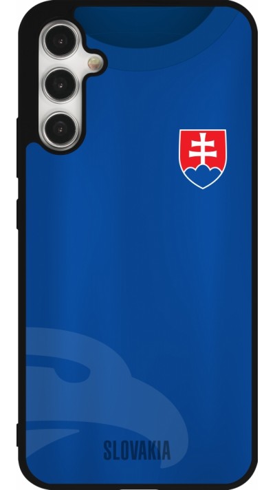 Samsung Galaxy A34 5G Case Hülle - Silikon schwarz Fussballtrikot Slowakei