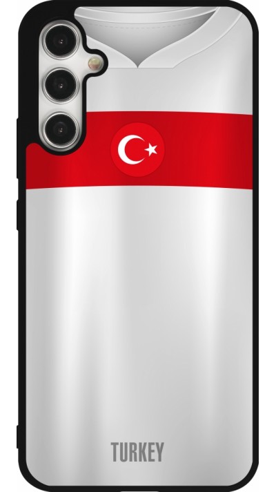 Samsung Galaxy A34 5G Case Hülle - Silikon schwarz Türkei personalisierbares Fussballtrikot