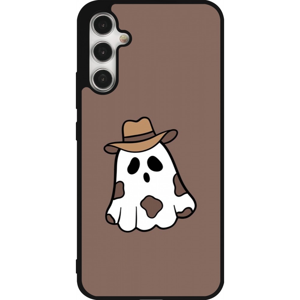 Samsung Galaxy A34 5G Case Hülle - Silikon schwarz Halloween 2024 cowboy ghost