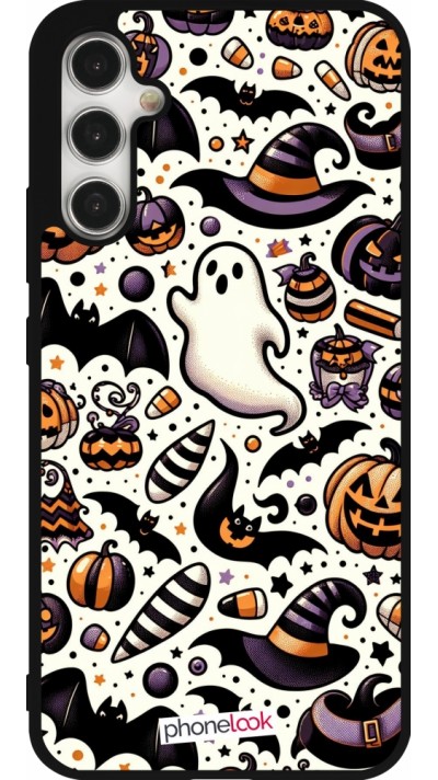 Samsung Galaxy A34 5G Case Hülle - Silikon schwarz Halloween 2024 Niedliches Muster