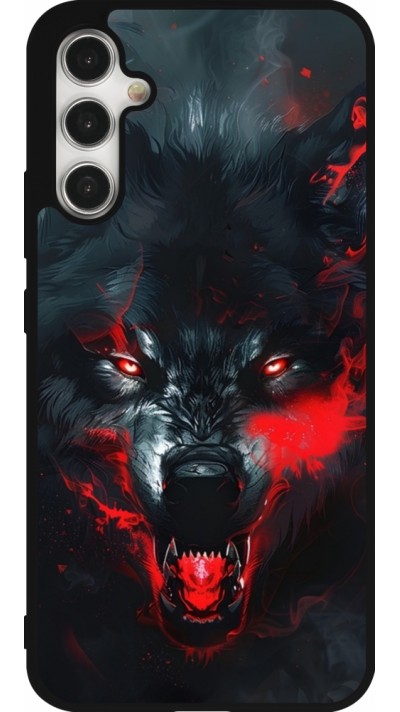 Samsung Galaxy A34 5G Case Hülle - Silikon schwarz Halloween 2024 mad werewolf