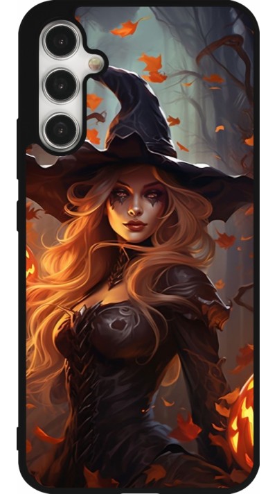 Samsung Galaxy A34 5G Case Hülle - Silikon schwarz Halloween 2024 sexy witch