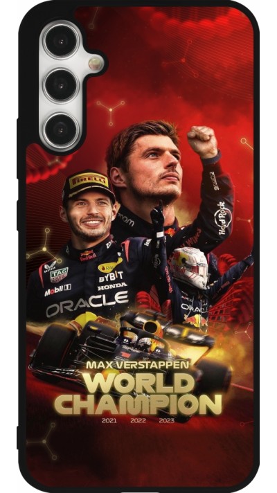 Samsung Galaxy A34 5G Case Hülle - Silikon schwarz Max Verstappen Champion 2023