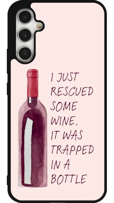 Samsung Galaxy A34 5G Case Hülle - Silikon schwarz I just rescued some wine