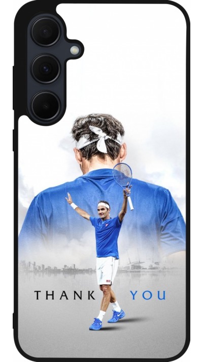 Coque Samsung Galaxy A35 5G - Silicone rigide noir Thank you Roger