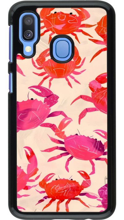 Samsung Galaxy A40 Case Hülle - Crabs Paint
