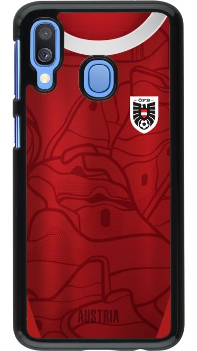 Samsung Galaxy A40 Case Hülle - Austria personalisierbares Fussballtrikot