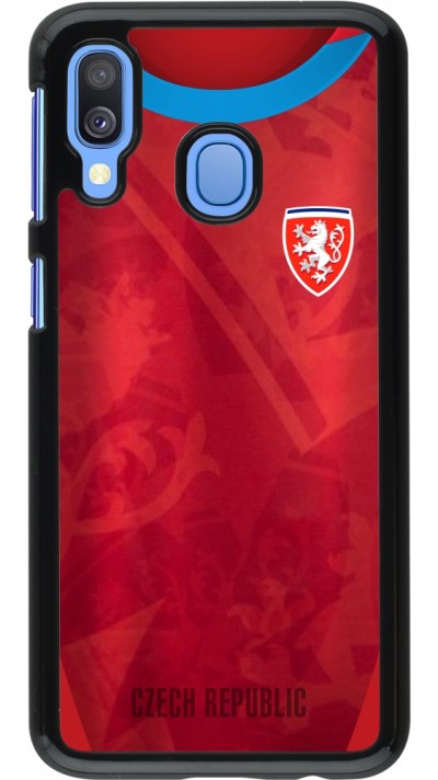 Samsung Galaxy A40 Case Hülle - Tschechische Republik personalisierbares Fussballtrikot