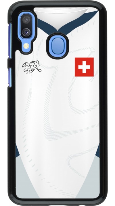 Samsung Galaxy A40 Case Hülle - Schweiz Away personalisierbares Fussballtrikot