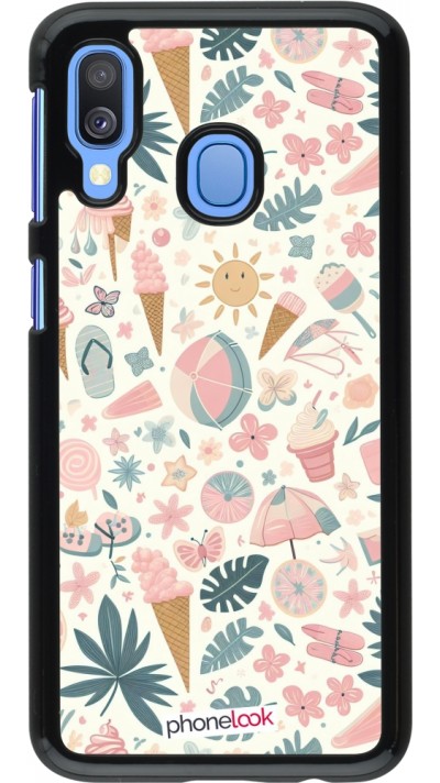 Coque Samsung Galaxy A40 - Summer Pink Pattern