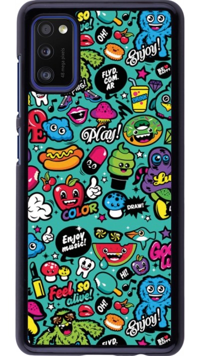 Samsung Galaxy A41 Case Hülle - Cartoons old school