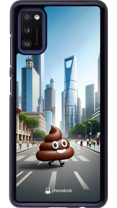Samsung Galaxy A41 Case Hülle - Kackhaufen Emoji Spaziergang