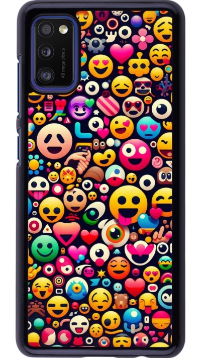 Samsung Galaxy A41 Case Hülle - Emoji Mix Farbe