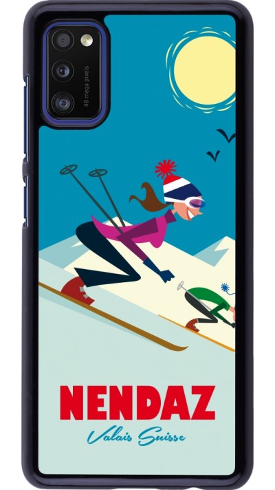 Samsung Galaxy A41 Case Hülle - Nendaz Ski Downhill
