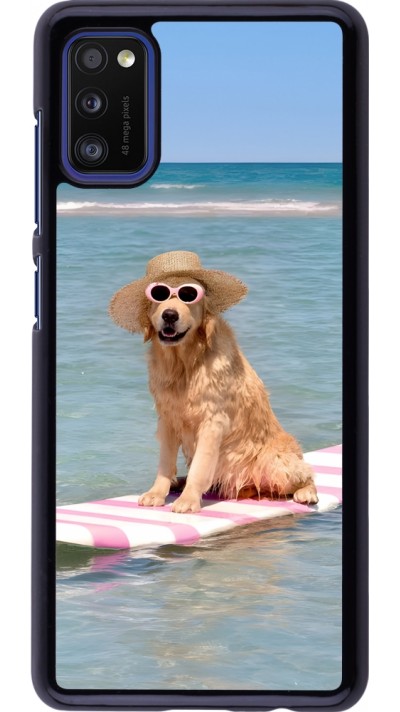 Coque Samsung Galaxy A41 - Summer Dog on Paddle