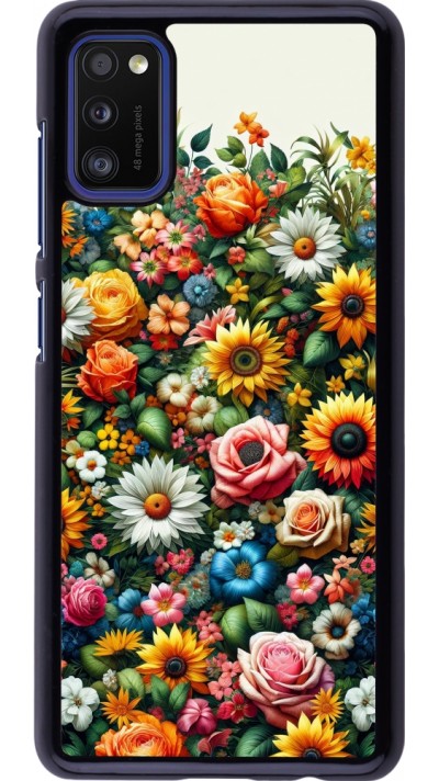 Samsung Galaxy A41 Case Hülle - Sommer Blumenmuster